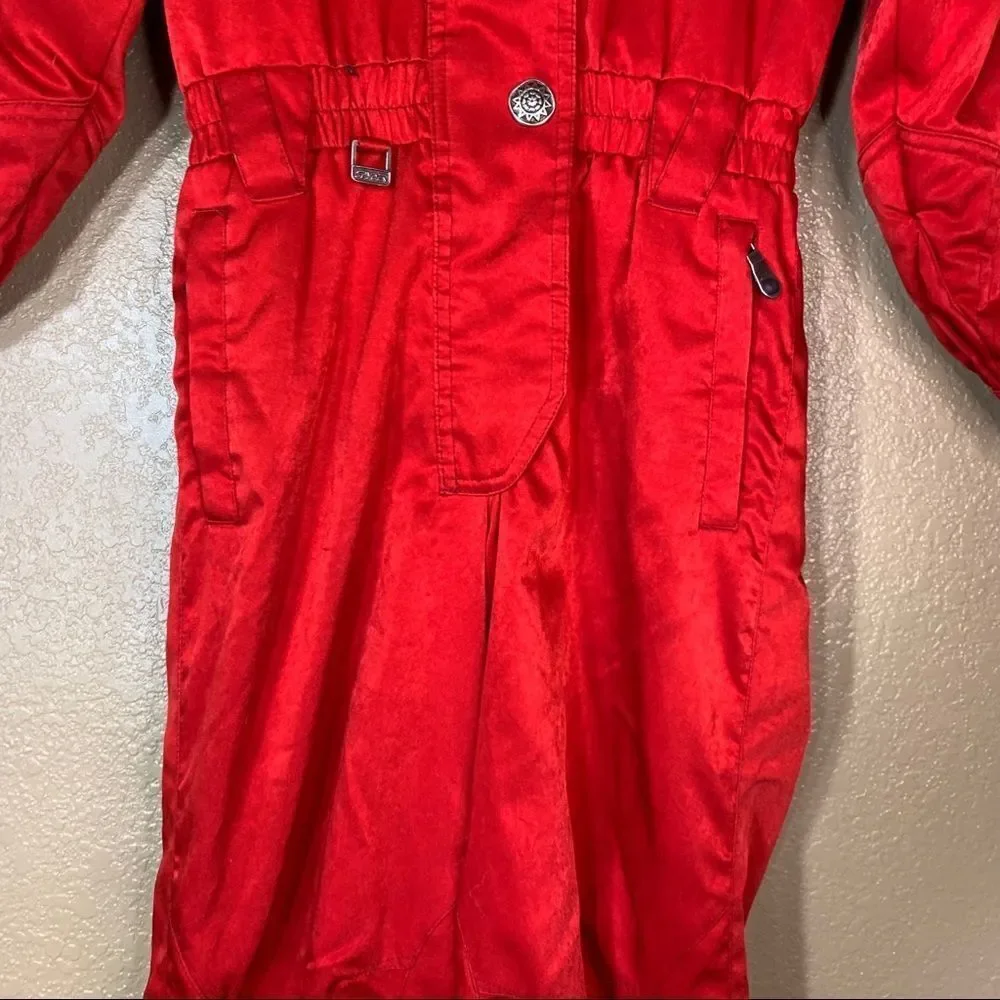 ‎Vintage Spyder Picabo big kid red snow suit